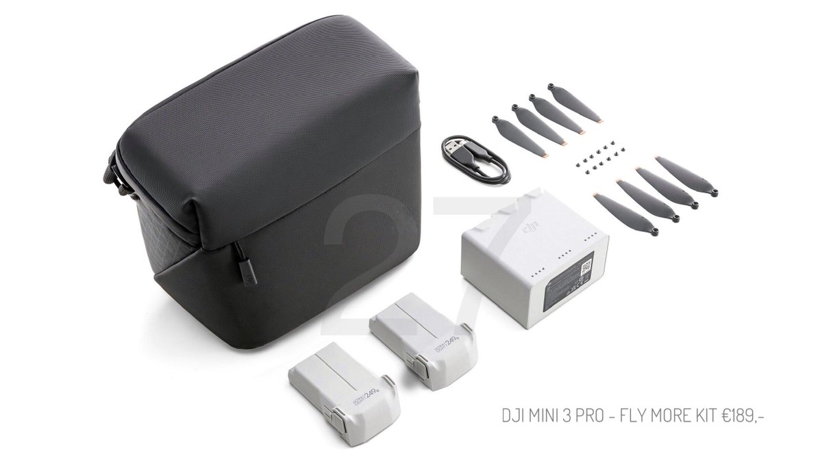 JasperEllens's tweet photo. I won’t keep you guys waiting any longer. This is the other unseen #Mini3pro promotional picture I was talking about.
Oh yeah and before I forget: the optional €189 #FlyMoreKit. I wonder how much a single battery will cost?
Join in on the mini3talk:
https://t.co/a4JcxBPuov https://t.co/yU1depJo1V