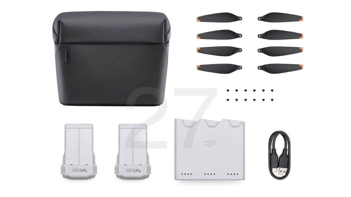 I won’t keep you guys waiting any longer. This is the other unseen #Mini3pro promotional picture I was talking about.
Oh yeah and before I forget: the optional €189 #FlyMoreKit. I wonder how much a single battery will cost?

Join in on the mini3talk: 
fb.com/groups/1003800…