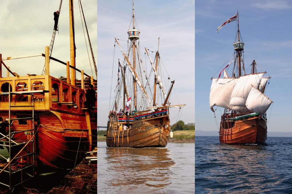 TheMatthewShip's tweet photo. This weekend is the 25th anniversary of our ship starting its Atlantic crossing to commemorate John Cabot's epic 1497 voyage.

We'll be celebrating across the weekend, bringing a taste of Tudor Bristol to the harbourside with activities &amp; special guests. 

Come &amp; join the fun! 🥳 https://t.co/NhEbRmBlBc
