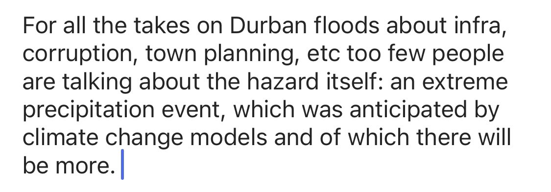 urbanjodi's tweet photo. Earlier this week I had an interesting conversation with climate change and environmental finance specialist Kamleshan Pillay. He said something that has not left my mind: https://t.co/R4FX47boBz