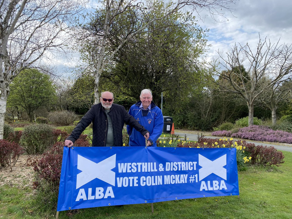 VoteColinMcKay's tweet photo. Out yesterday in Westhill speaking to constituents, handing out Wee Alba Books.  #VoteColinMcKayNo1 #NotoSelfID https://t.co/2PjL2PL3JI
