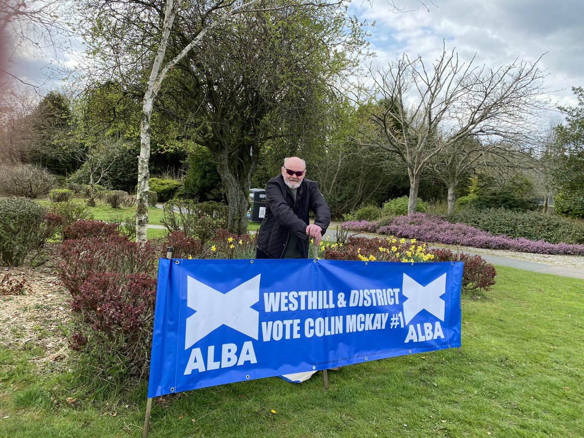 VoteColinMcKay's tweet photo. Out yesterday in Westhill speaking to constituents, handing out Wee Alba Books.  #VoteColinMcKayNo1 #NotoSelfID https://t.co/2PjL2PL3JI