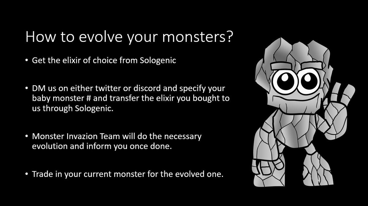 After much consideration, Monster Invazion Team decide to launch the Elixirs on Sologenic for a more straightforward evolution process! Only 50 Elixirs will be up for grab now! 

sologenic.org/nfts/r4Bx6zWYf…

#XRPCommunity  #NFTcommunity #Sologenic #MONSTERS