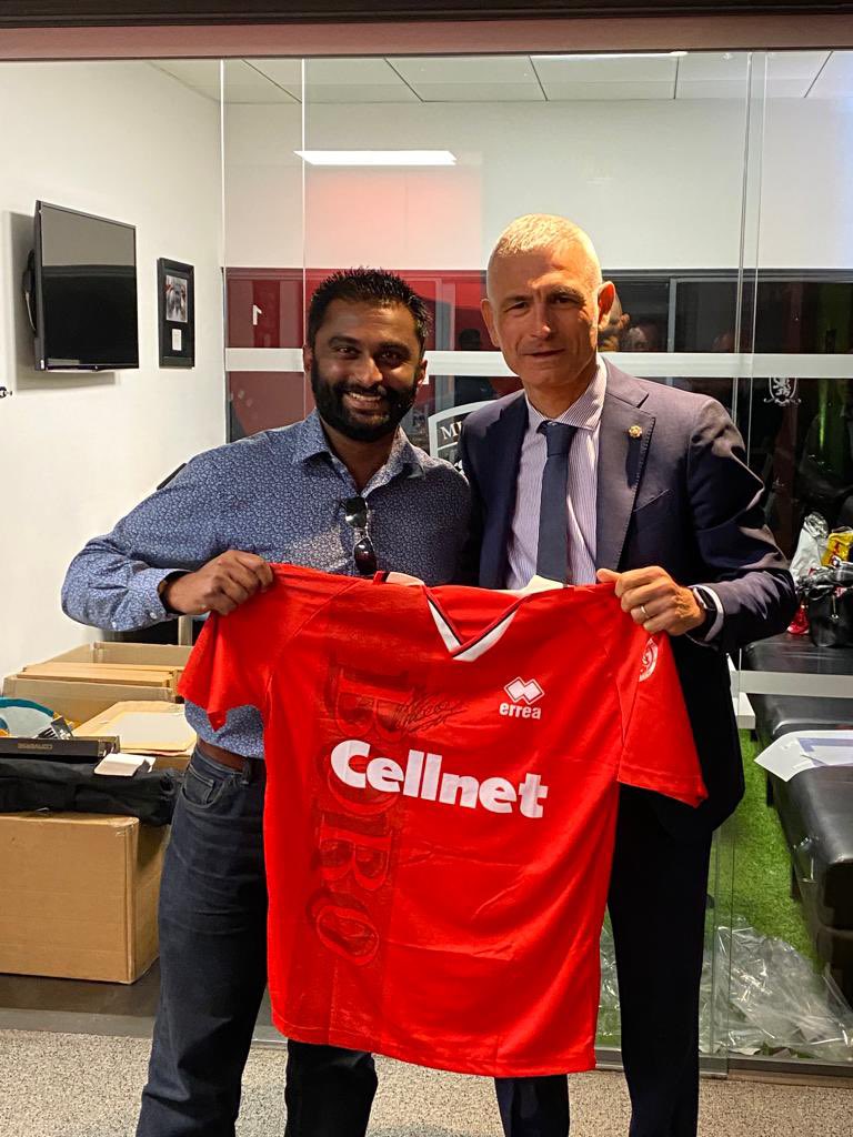 What a night! Fabrizio Ravanelli! A true gent and legend of the club! <a href="/Boro/">Middlesbrough FC</a>