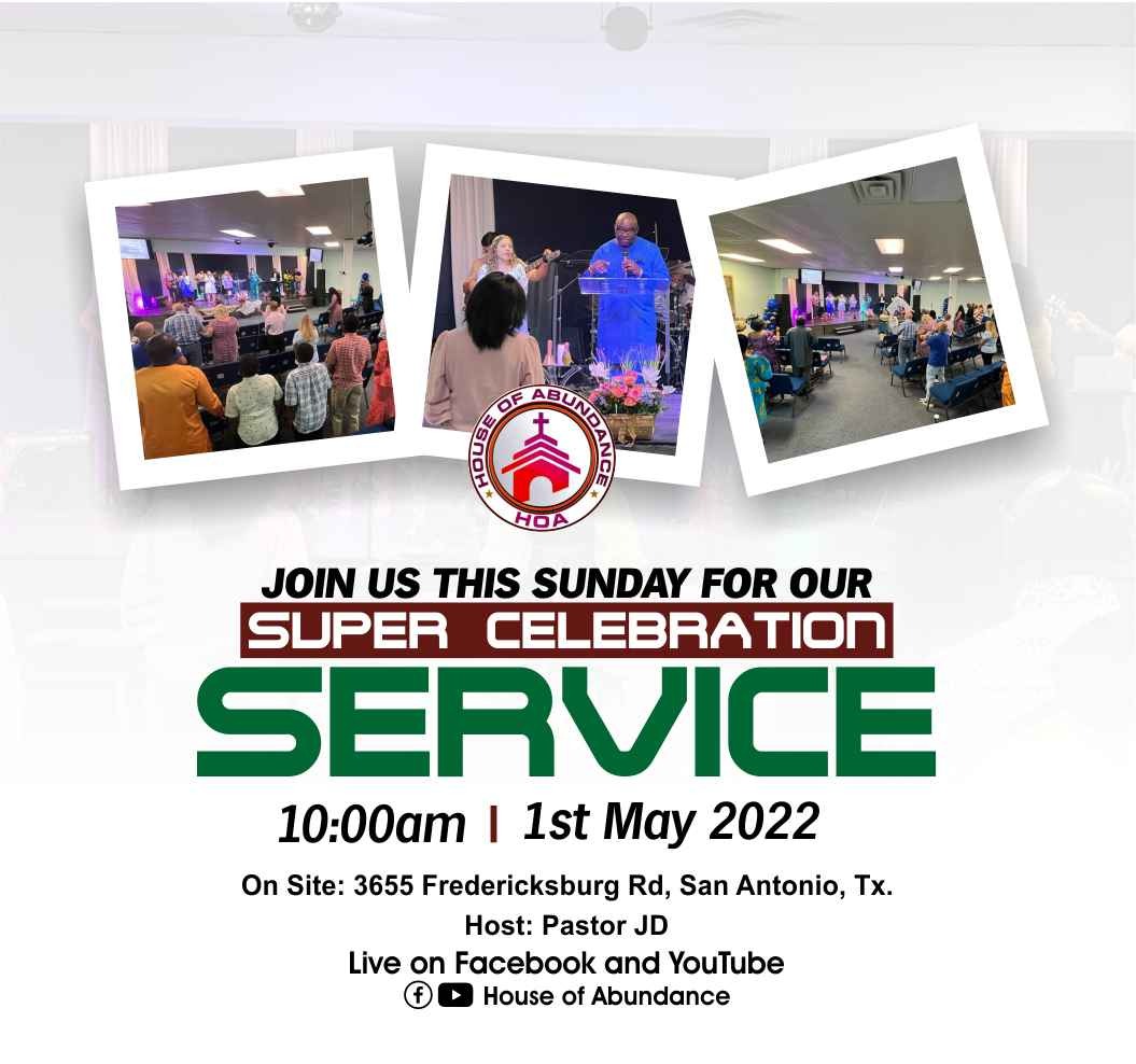 hoachurchtx's tweet photo. It's another Super Celebration Service tomorrow!

YOU DON'T WANT TO MISS THIS!

It's going to be another wonderful time in God's presence.

Join us tomorrow by 10am

#HouseOfAbundance
#sunday #May1st 
#celebrationService 
#church #experiencewithGod 
#PastorJD #Tems https://t.co/0fXlbAcDo8