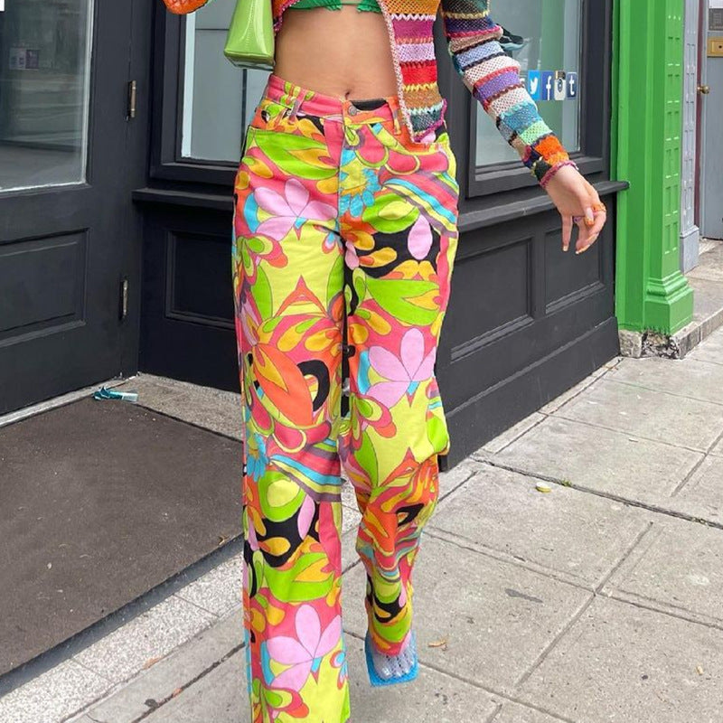 Women's Hip Hop Psychadelic Streetwear Floral Print Trousers Pants  
 
Shop Here  👉👉 bit.ly/3Lv0MRd 

#youngsavageclothing #altgirl #punkgirl #gothgirl #grungeaesthetic #streetwear