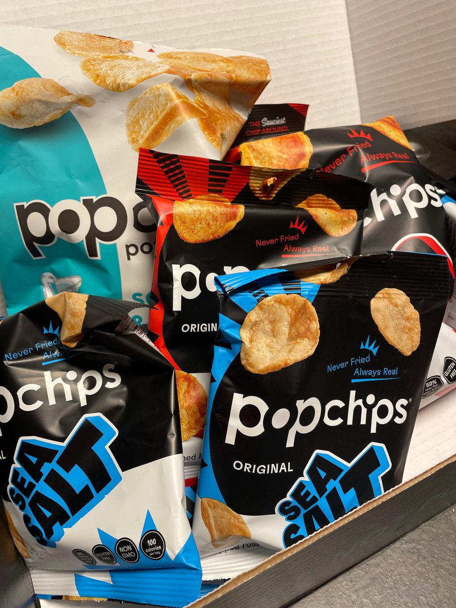 therealscripts's tweet image. Nothing says Friday like a box full of @popchips. #snackme #Food #glutenfree