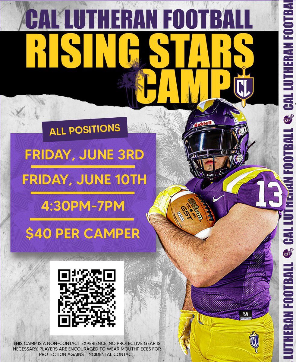 RISING STARS CAMP Sign up today, for all positions. 2 dates available. Turn your notifications on for special guest appearances from D1 coaches. 🔥🔥