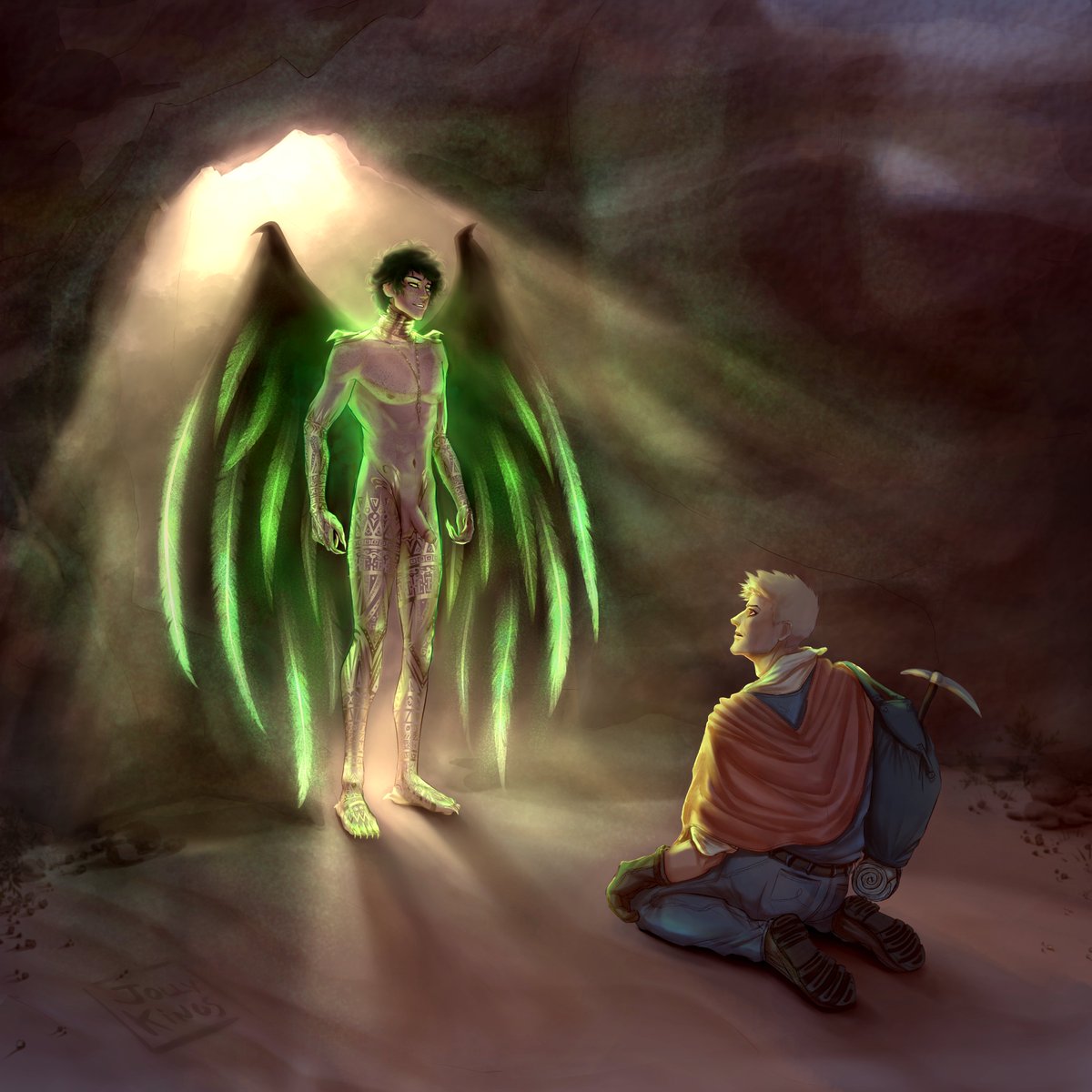 Oh, and before I forget!
These are my pieces for <a href="/agapebkdk/">Agape a BKDK zine | The highest form of love</a> ✨
First one: solo, BkDk Amazonian Guardians
Second: collab with @/mynameis152, Triple Goddess and Horned God
Third: collab with @/TanSinsBakuDeku, Alicanto Deku and archeologist Baku