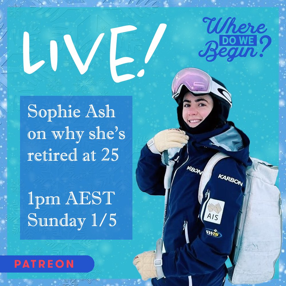 We're back in a big way!

There's a new episode exclusive on Patreon right now, plus we're going LIVE with Sophie Ash (@cestsoph) to chat about why she's retired at just 25.

That and heaps more content, all at patreon.com/wheredowebegin.
