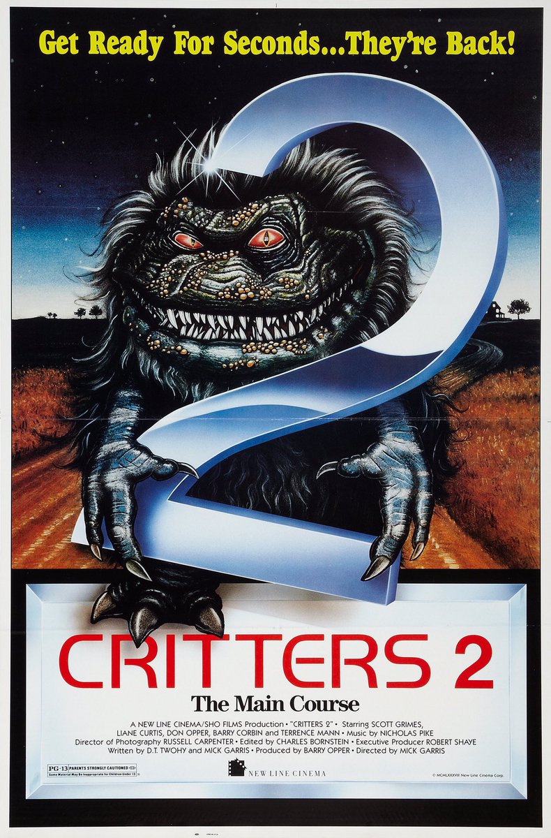 FilmNewsNos's tweet photo. 🎬MOVIE HISTORY: 34 years ago today, April 29, 1988, the movie ‘Critters 2’ opened in theaters!
#ScottGrimes #DonKeithOpper #TerrenceMann #RoxanneKernohan #LianeAlexanderCurtis #BarryCorbin #TomHodges #DouglasRowe #LindsayParker #HertaWare #LinShaye #SamAnderson #EddieDeezen https://t.co/08C3dW1hGe