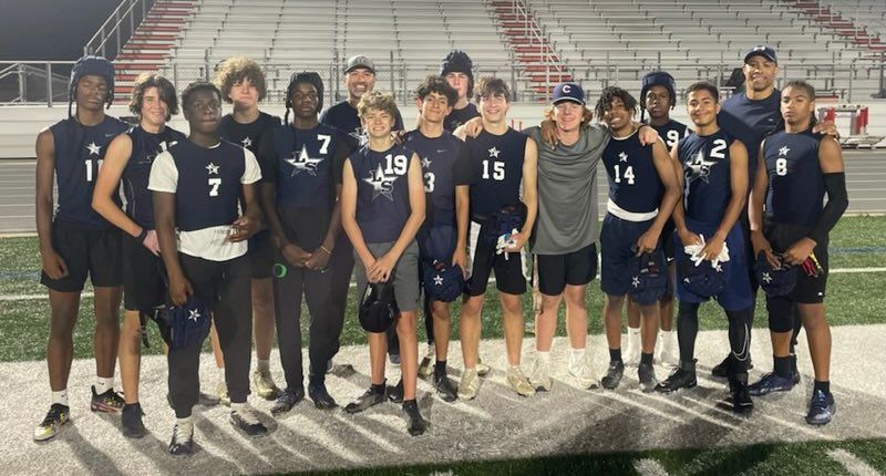 mlrob05's tweet image. So proud of the Rising Rangers ‘26 7v7 team. They came together from 2 separate schools &amp;amp; learned how to play together. 2nd place for a first time team is pretty amazing! #Family @austinprice2026 @CoachJRayburn @LSHS_FBRecruits
