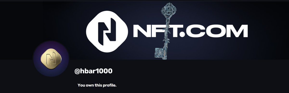 hbar1000's tweet photo. I minted my #NFTdotcom profile 😎 https://t.co/YLJeMjGiuX