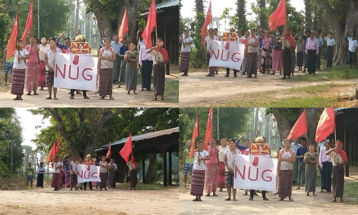 LeeYoon123's tweet photo. Anti-coup revolutionary strike in Sagaing's Shwebo Twp as usual.

#2022Apr30Coup #WhatsHappeningInMyanmar https://t.co/9IwCNtcJVy