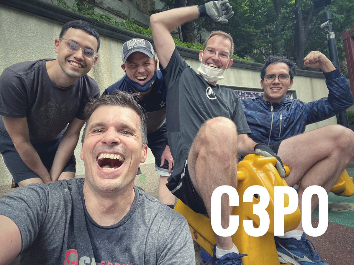 Gather round for a story about a hard core HIM. One day after enduring a 14 hour flight &amp; moving to #Korea, FNG shows up <a href="/F3Seoul/">F3 Seoul</a> and crushed it!  

The end. 

Well done and welcome C3P0. 

#consistency #commitment #community <a href="/F3Nation/">F3</a> <a href="/F3Expansion/">F3 Nation Expansion</a> #Seoul #nojetlagforthestrong