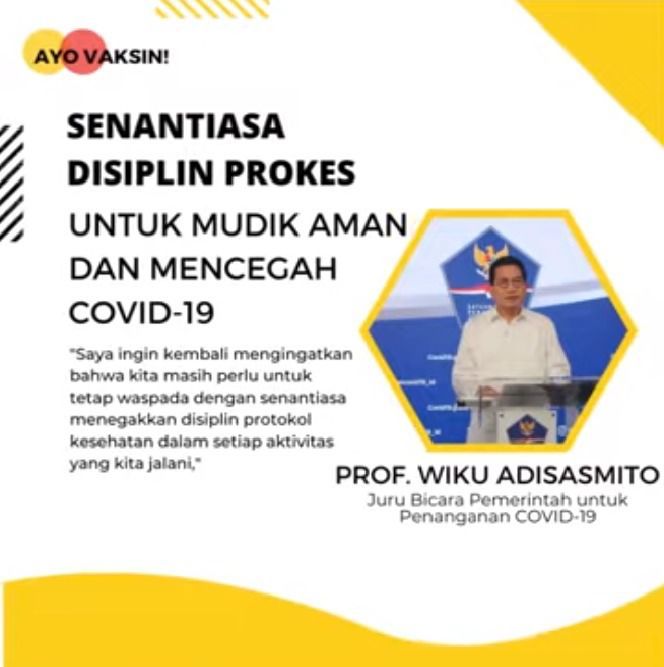ranggasasna's tweet photo. Disiplin Prokes Untuk Mudik Aman dan Mencegah Covid-19
#JagaProkesNvaksin
#IndonesiaSehatIndonesiaHebat
#BersatuLawanCovid19
#NegeriPulihDenganVaksin https://t.co/mNwOxGXmih