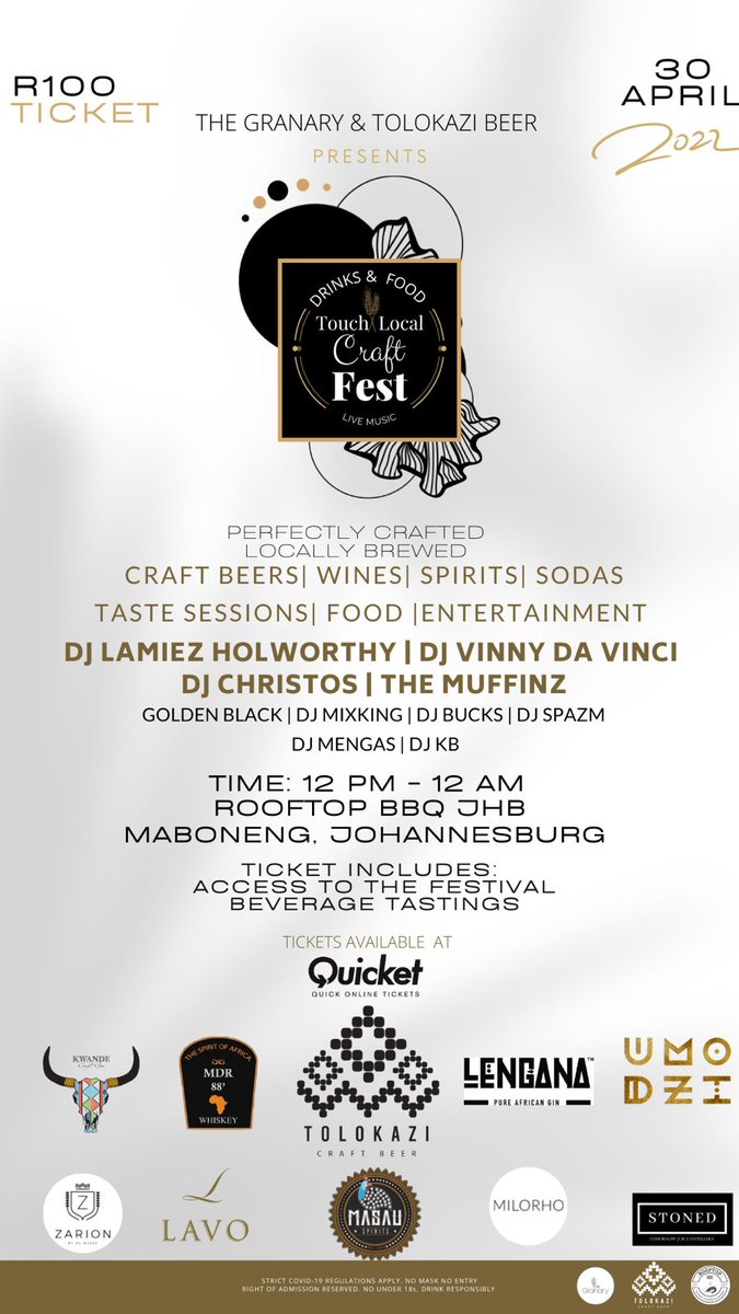 thebrewsterZA's tweet photo. Local beer
Local gin
Local wine
Local whiskey
Local food
Local music 

All things local today at @tlcraftfest , Maboneng Johannesburg

#inclusionanddiversity #brew4change
#localislekker #locallyowned #blackowned #localproduce #localeconomy #allthingslocal https://t.co/qI1YkY4Cul