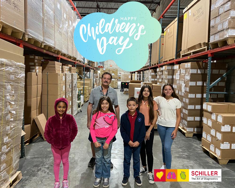 USASchiller's tweet photo. Happy Children's Day! Today our children visited the USA offices to live a working day experience in SCHILLER, along with their parents. We are very proud to have shared a full day of activities with them, including a CPR simulation!
#SCHILLER #learning #medical #technology https://t.co/WHeA4e7R6R