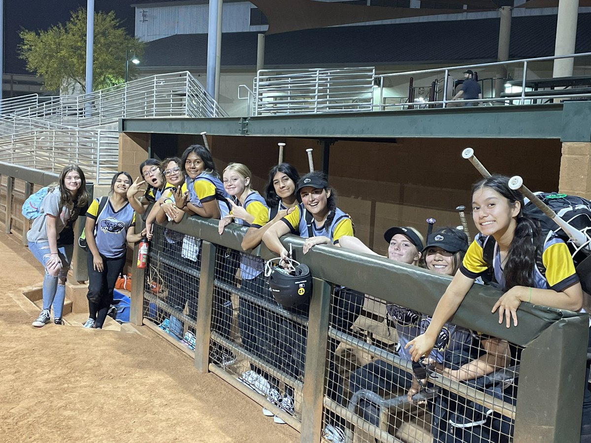 Celebrating our 41-31 softball victory
