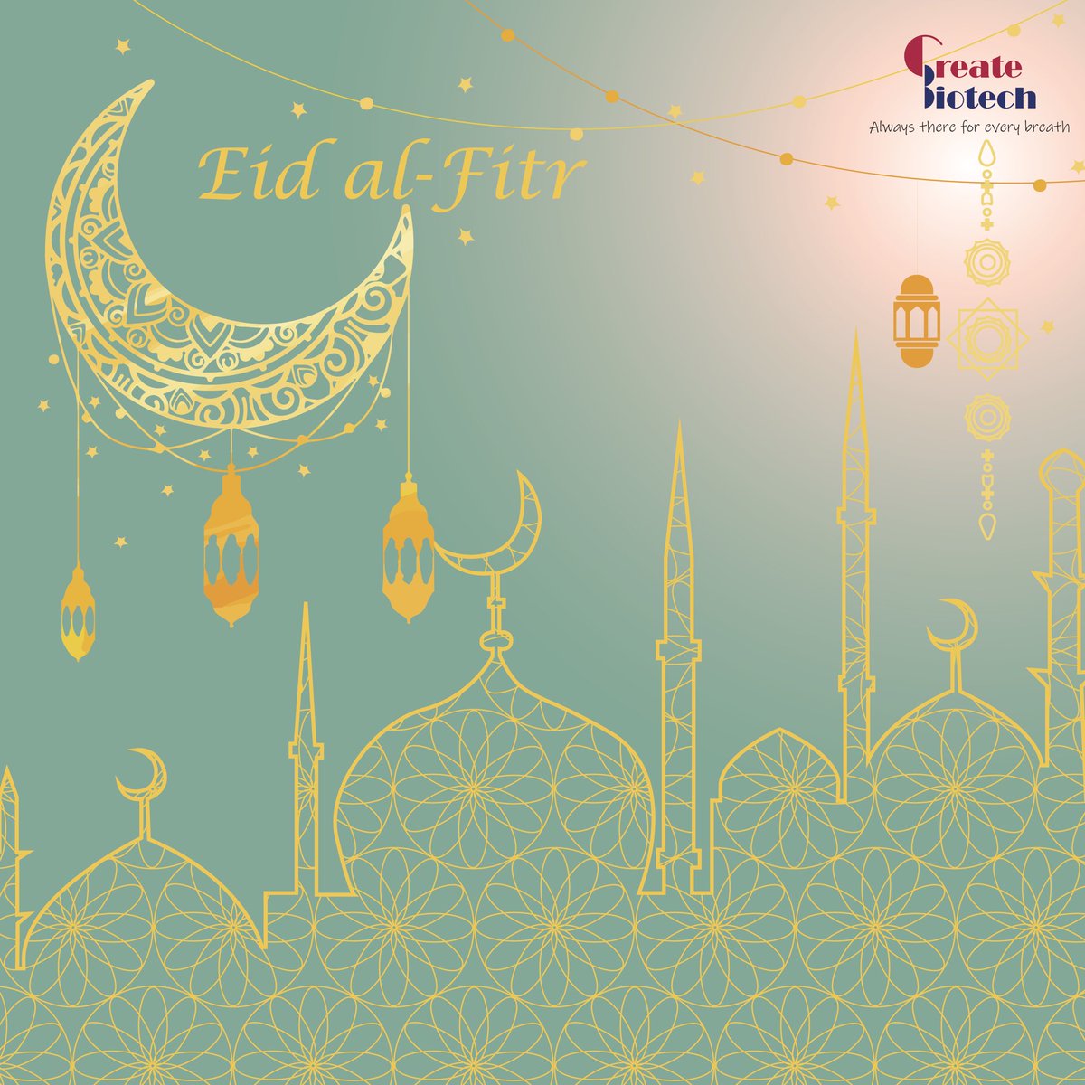 TaiwanCreate's tweet photo. Happy Eid-Al-Fitr 2022! On thisspecial day, Create Biotech may all your wishes be fulfilled and may bring lots of happiness. Eid Mubarak!
#CreateBiotech #Stayhealthy #EidMubarak #Ramadan #EidAlFitr #عيدمبارك https://t.co/XXVLpgOvQZ