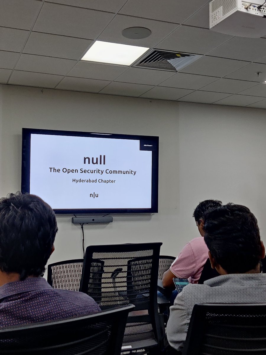 tirtha_mandal's tweet photo. #NullHydIsBack NullMeet2022
@nullhyd ❤️ https://t.co/gRVySQkttu