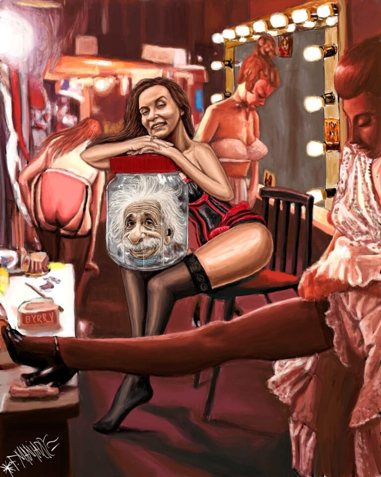 La cabeza perdida de Einstein.

“Einstein amaba y se enamoraba de todas las mujeres, pero las que en verdad le volvían loco eran las más plebeyas, cuanto más sudadas y olorosas más le gustaban…”

Créditos: <a href="/FloresManjarrez/">Manjarrez</a> 

👉🏼 fusilerias.com/cabeza-perdida…

#Einstein