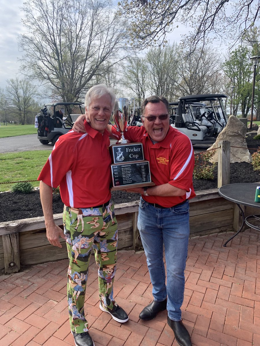The winners of this year’s #Frickercup…. Winning for their second time… Tim  and Scott Rich.