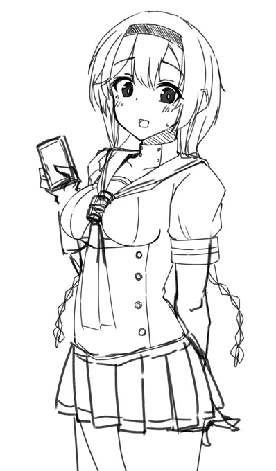 今月は2枚とあっちで描いてるやつとかがちょこっと
#今月描いた絵を晒そう 
