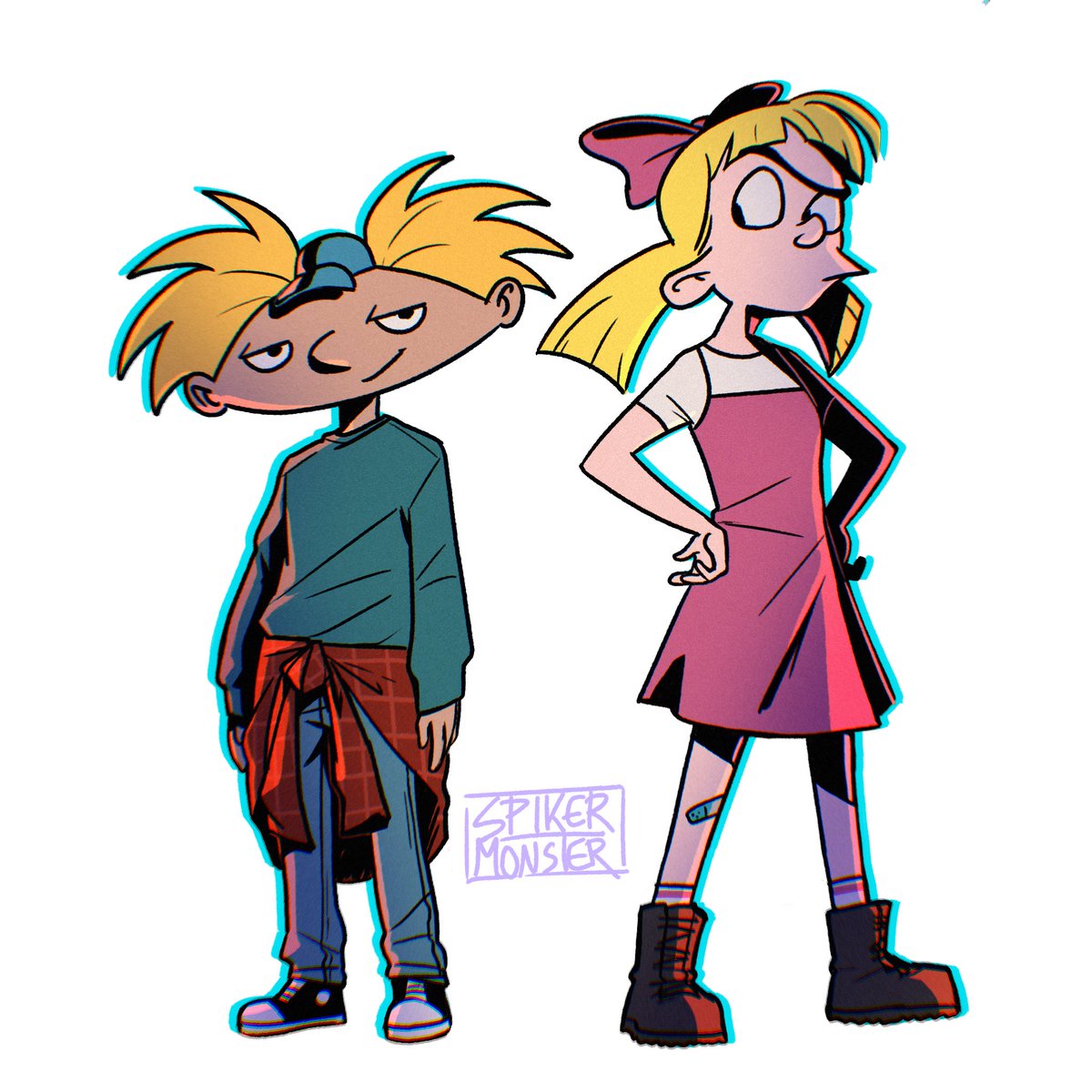 「move it 🏈head!!!!! 🗣 #heyarnold 」|Spike R. Monster 💀のイラスト