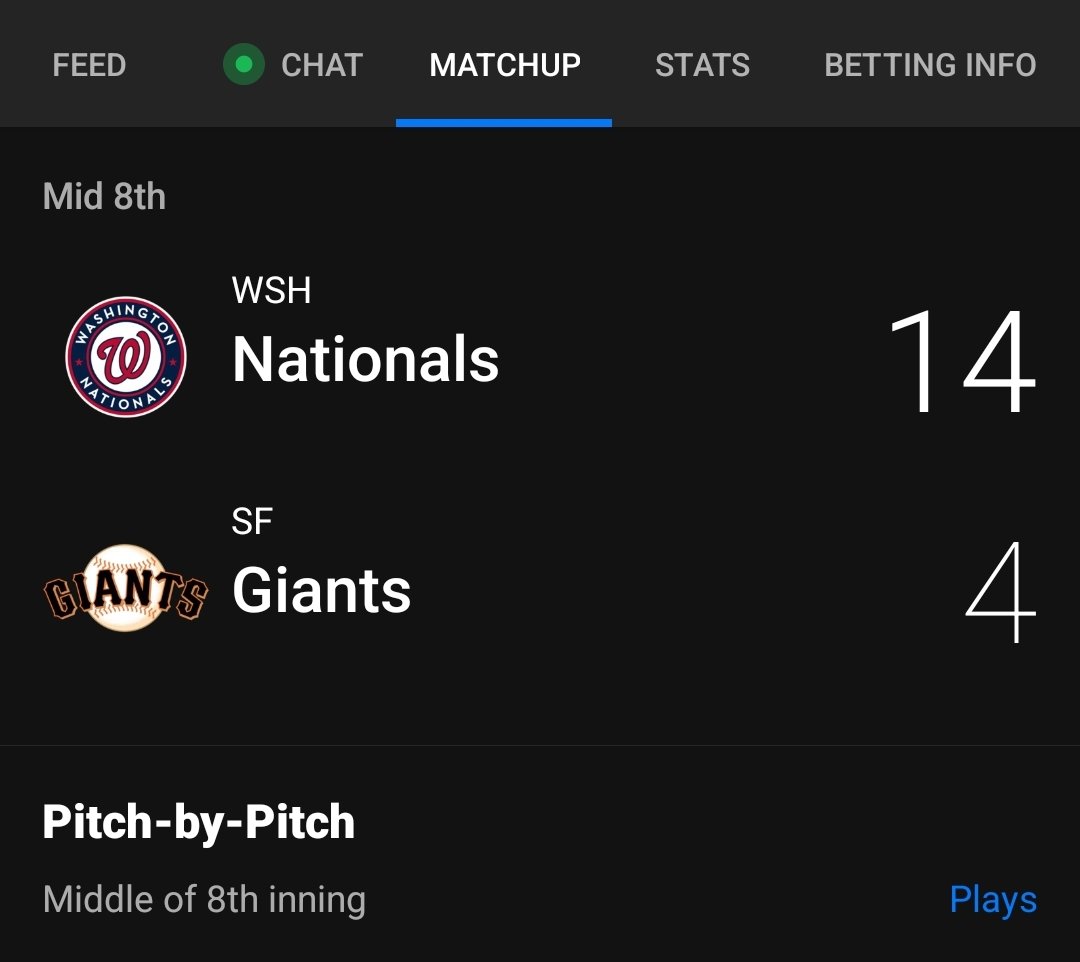 Kingvicious702's tweet photo. Hey @SFGiants how in the hell do you have 13 Fielding errors @ home to a team on a 8 game losing streak? ๐คThe Books are doing the birdman hand rub RN ๐๐พ
#GamblingTwitter #GiantsSuck #MLBTheShow #FadeThePublic #SportsPicks https://t.co/ZSuCbzMAdL