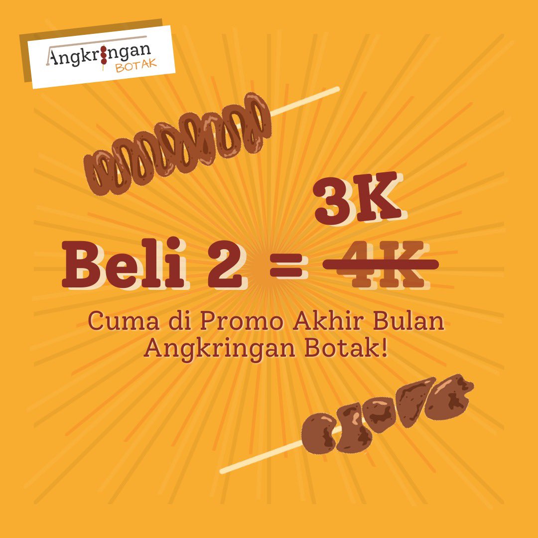 angkringanbotak's tweet photo. Penutup bulan puasa kita lagi Adain promo sale nih Beli 2 3k aja https://t.co/7MmFMPxSzU