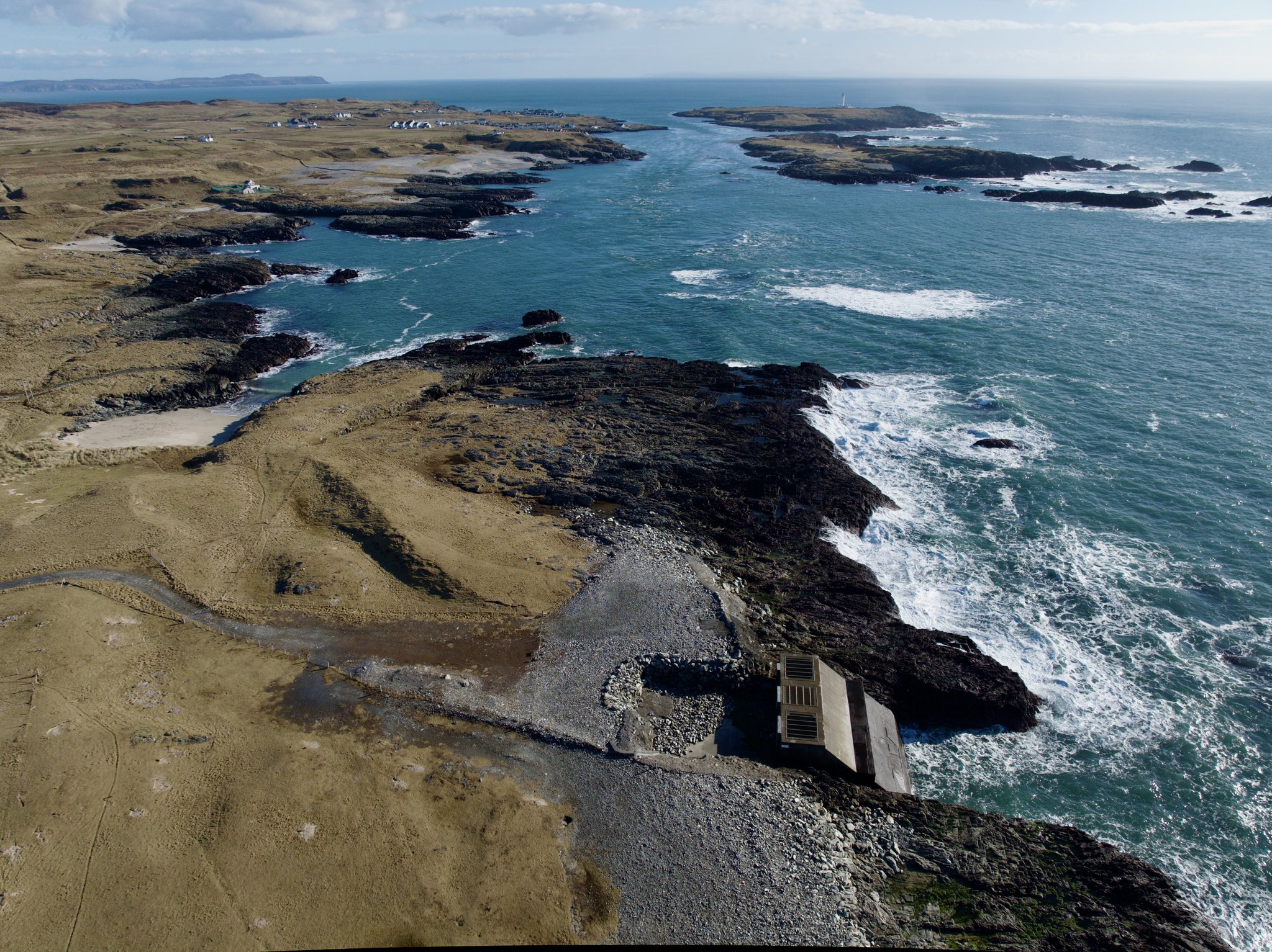 Islay Taxis on Twitter "Looking over the old wave power towards