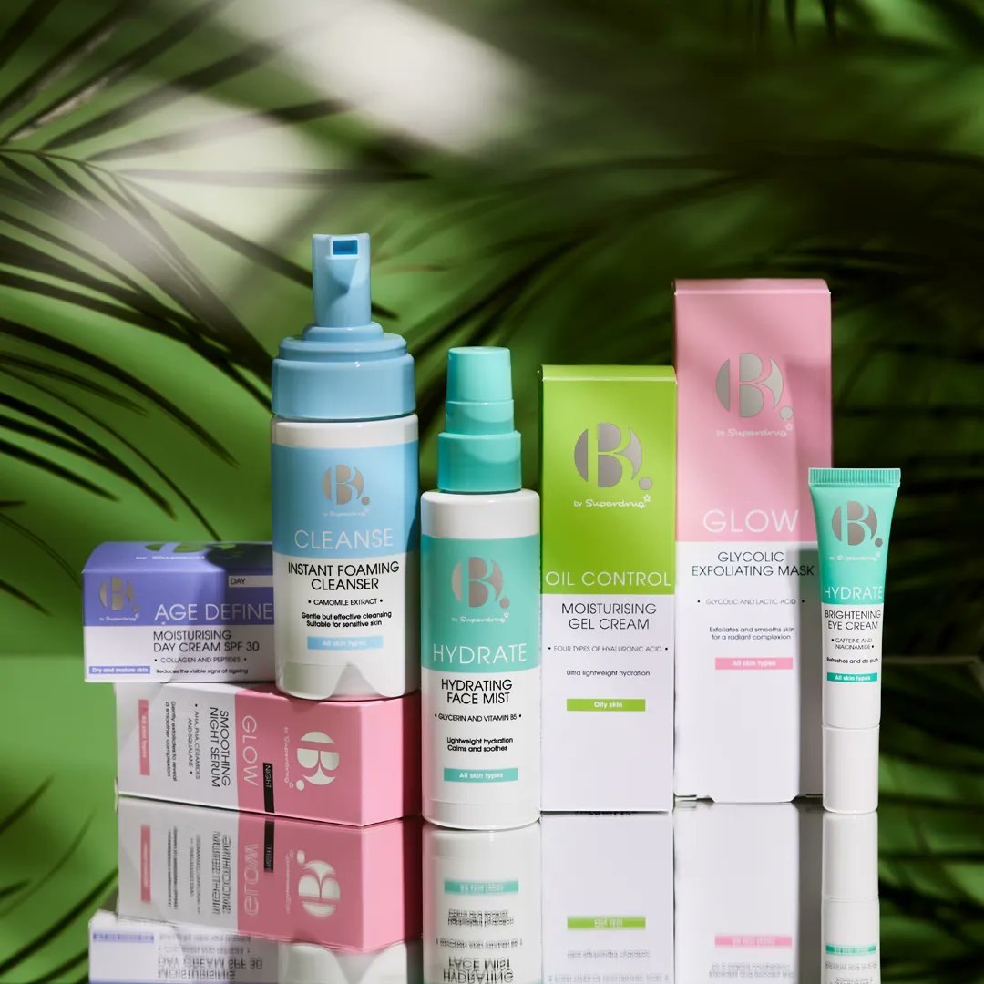 superdrug's tweet photo. Leap into May with vegan and cruelty-free skincare by @bbysuperdrug 🌱 With packaging made from recycled plastic, B. Skin saves around 7.5 tonnes of virgin plastic a year ♻️ https://t.co/BKwJcPNLVa
#bbysuperdrug #bskin #veganbeauty #veganskincare #doinggoodfeelsupe https://t.co/icrQiychoo