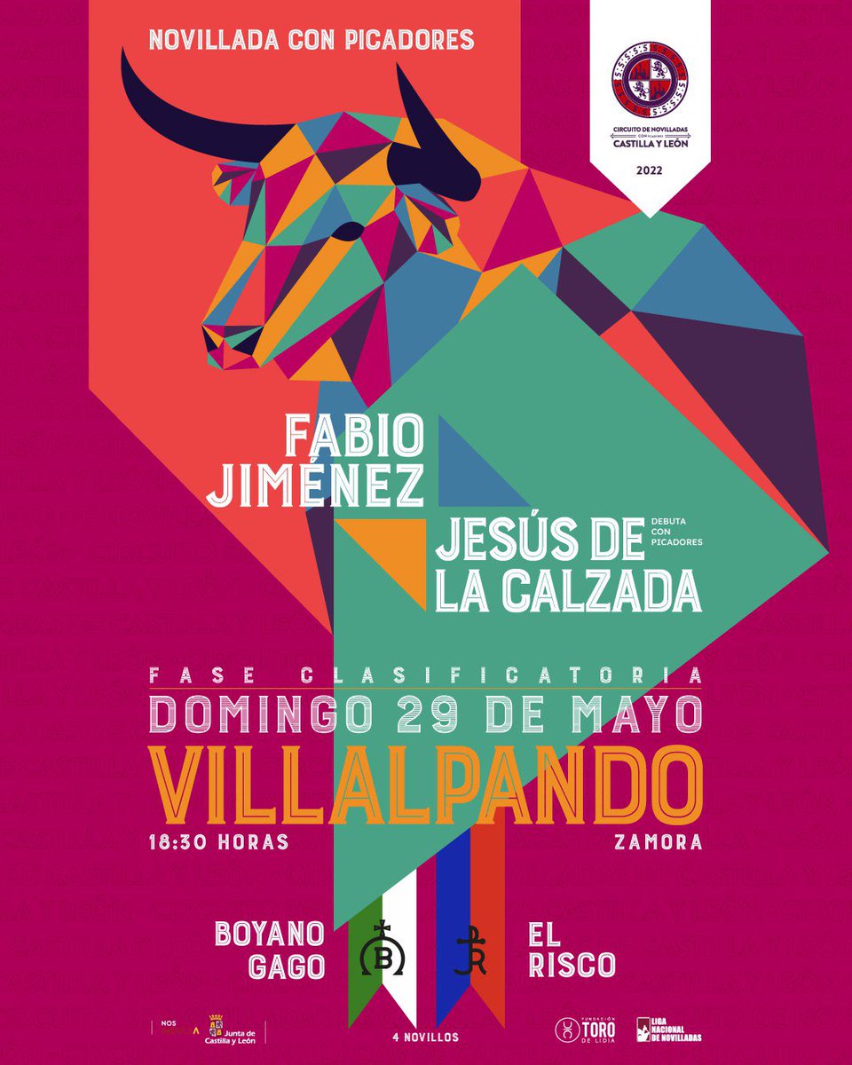 💥Las 4️⃣ clasificatorias del Circuito de Castilla y León están ya listas 💥

Solo nos falta que nos acompañes en cada una de ellas 😉

👉🏽Te esperamos en:
🔹Arenas De San Pedro 
🔹Valsaín
🔹Ampudia 
🔹Villalpando 

😏 Es un planazo y lo sabes 😉

<a href="/ftorodelidia/">Fundación Toro Lidia</a> 
<a href="/novilladas/">Liga Nacional de Novilladas</a> 
<a href="/jcyl/">Junta de Castilla y León</a>