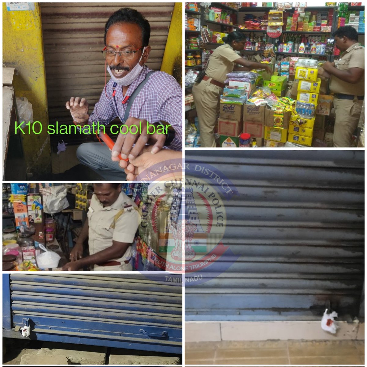 As part of drive against banned tobacco products (DABToP) , 13 shops which were selling these products were raided , cases were booked and with the help of corporation these shops were sealed to create more deterrence. <a href="/chennaipolice_/">GREATER CHENNAI POLICE -GCP</a>