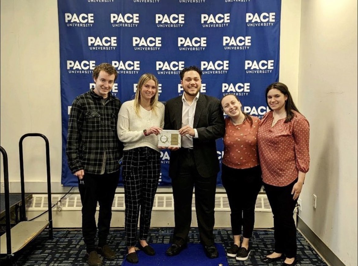 The Blue and Gold Awards were a Major Success! Congrats to our very own Social Media Coordinator, Angela Sgobbo for winning the Emerging Setter Award as well as Commuter Street Team as a whole for winning Program of the Year with our Hot Cocoa Social event! Great Job Everyone!!