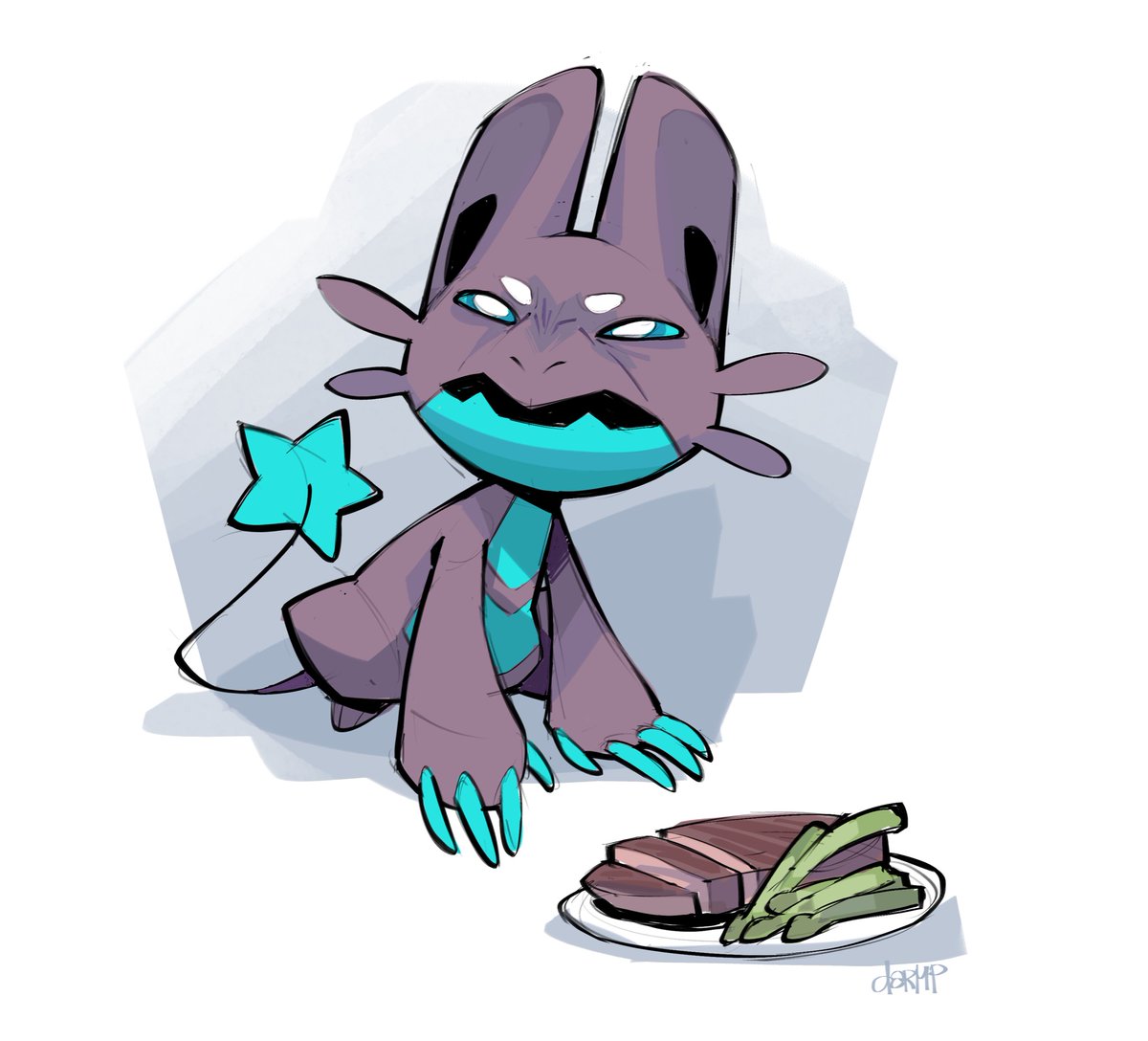no humans pokemon (creature) solo open mouth food plate signature  illustration images