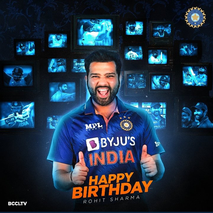 Happy birthday Rohit Sharma   