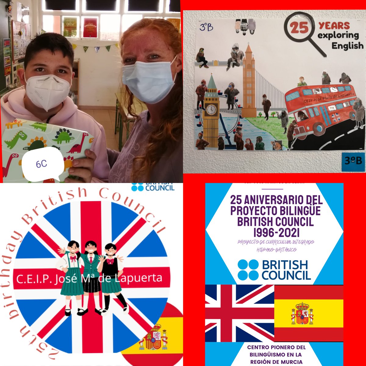 JMLapuerta's tweet photo. ¡Qué alegría poder entregar su premio al alumnado ganador del Concurso de Escritura en inglés de las XXV #JornadasLiterarias! ¡Tenemos un alumnado muy creativo! ¡Enhorabuena y gracias a tod@s por participar! #LiteraryWeek #ProyectoBilingüe https://t.co/rknF7Iwz0L