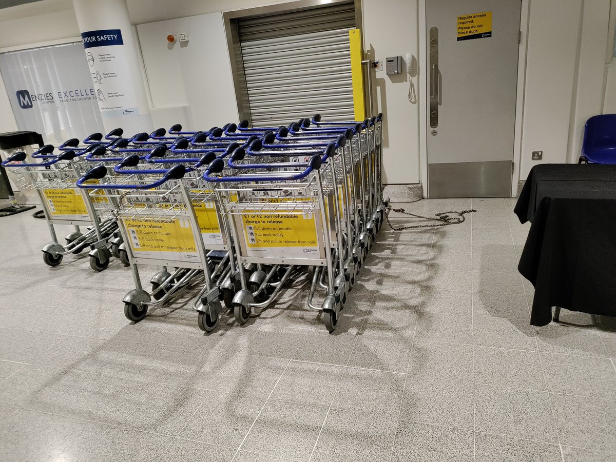 Priyatma Khincha (@priyatmak) on Twitter photo Very difficult experience departing from Terminal 3 with an infant and three pieces of luggage and up a whole flight of stairs to check in.. why are all the trolleys locked up? <a href="/ManchesterAirp/">ManchesterAirport</a> Very difficult experience departing from Terminal 3 with an infant and three pieces of luggage and up a whole flight of stairs to check in.. why are all the trolleys locked up? <a href="/ManchesterAirp/">ManchesterAirport</a>
