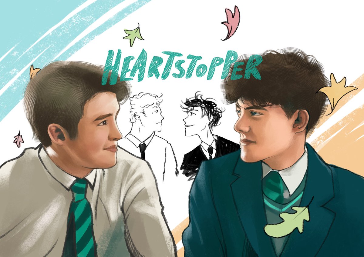 Love these two 
#Heartstopper #heartstopperfanart #HeartstopperNetflix #CHARLIESPRING #NICKNELSON #HeartstopperTV