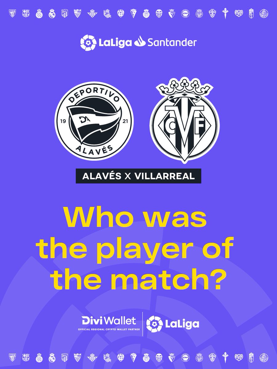 Did you catch the game? Let us know your #PlayerOfTheMatch below 👇

#DiviLaLiga #AlavésVillarreal