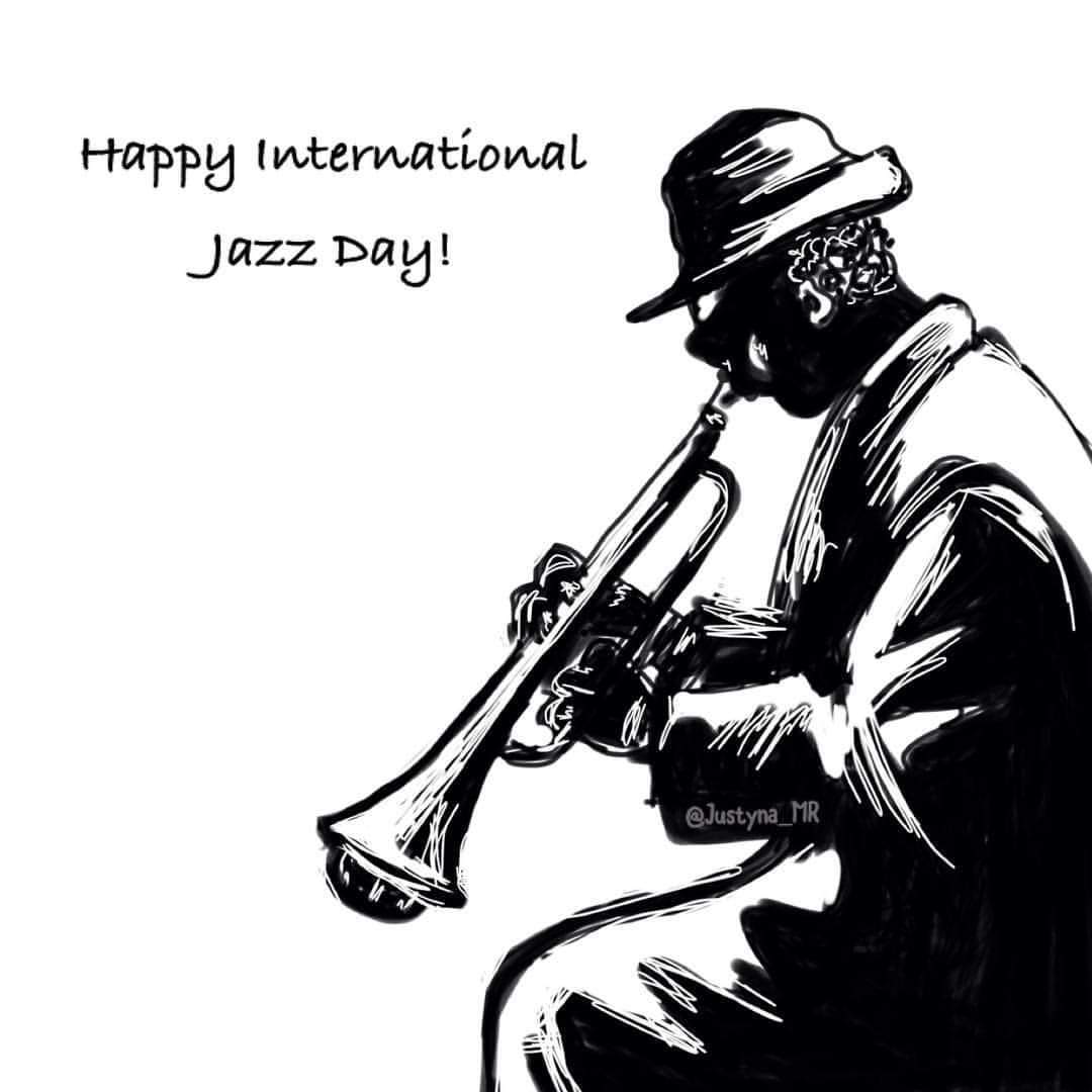 Happy International Jazz Day! 🎷 🎶 🎙 🎺 🎵  We join #UNESCO's call for Global Peace and Unity 🕊  jazzday.com  
#digitalsketch by  <a href="/Justyna_MR/">Justyna MolendowskaR</a>

#economiacreativa #jazzlovers #jazzday2022
