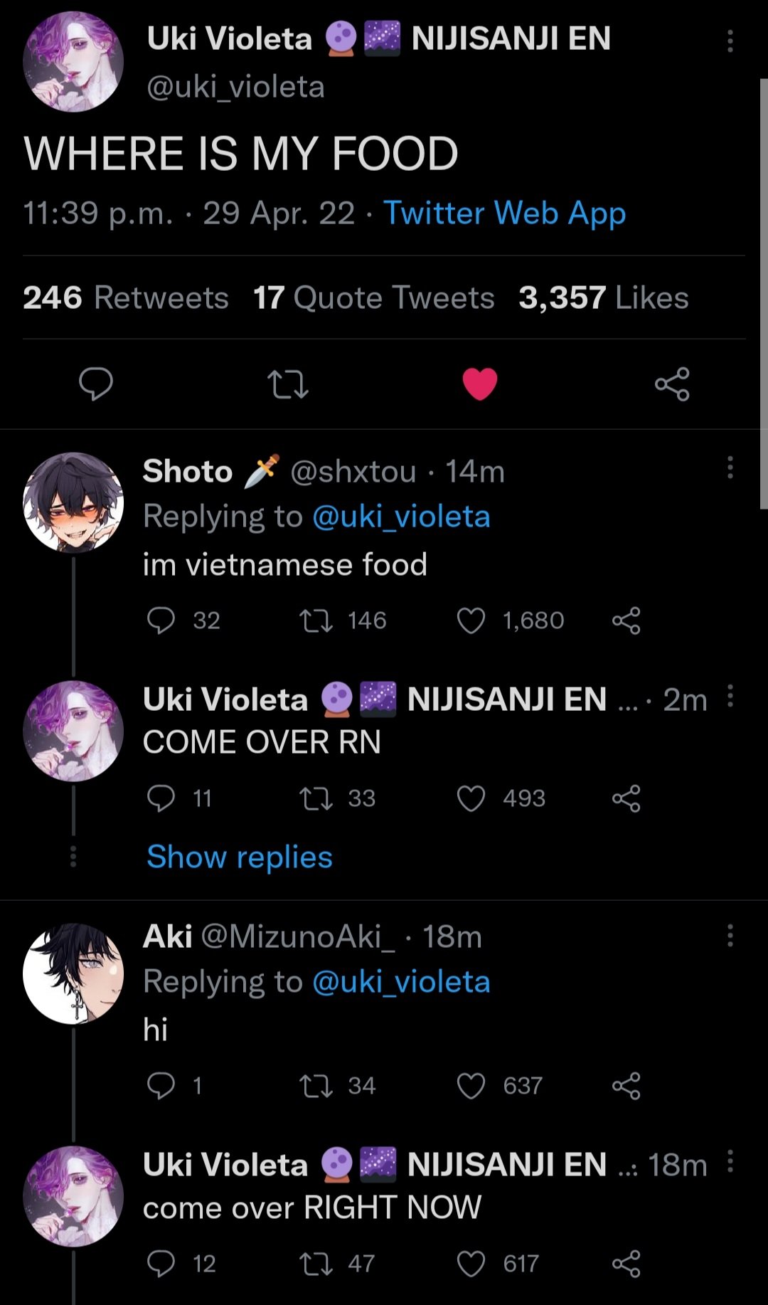 Teali Seems Drunk Uki Is Calling Upon His Harem Ukivioleta Ukinky Violoto Mizuuki T Co Wcodoqgbo1 Twitter