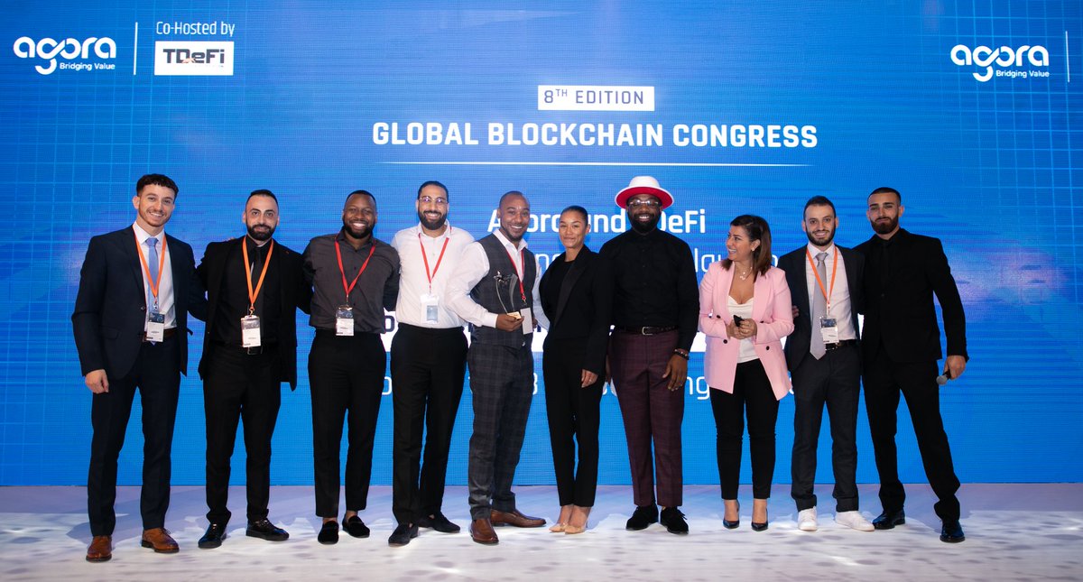 The Canistore team winning an award in Dubai voted by investors from around the world.