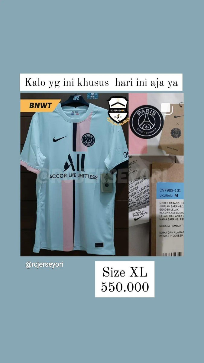 <a href="/Jerseyforum/">The OG Indonesian Blokecore</a> @crossing_jersey <a href="/jerseysneil/">#lelangsneil</a> <a href="/UniqueJersey/">#JerseyUnique</a> <a href="/indonesianjsy/">Indonesian.Jersey</a> <a href="/mycorner_jersey/">Mycorner_jersey</a> <a href="/jersey_ciamikk/">Follow IG @Jerseyciamik</a> <a href="/CabinetsJersey/">ig @CabinetsJersey</a> #jersey4sale #RamadhanSale #JFxMola

Bbrp item di tweet sblmnya lagi promo nih selama bulan Ramadhan
Cicilan &amp; MP ✅

Izin tagnya puh, terima kasih
<a href="/Jerseyforum/">The OG Indonesian Blokecore</a> @crossing_jersey <a href="/indonesianjsy/">Indonesian.Jersey</a> <a href="/jersey_ciamikk/">Follow IG @Jerseyciamik</a>

WA/Line/Tokped/Shopee/BL
Klik link di bawah👇
linktr.ee/rcjerseyori