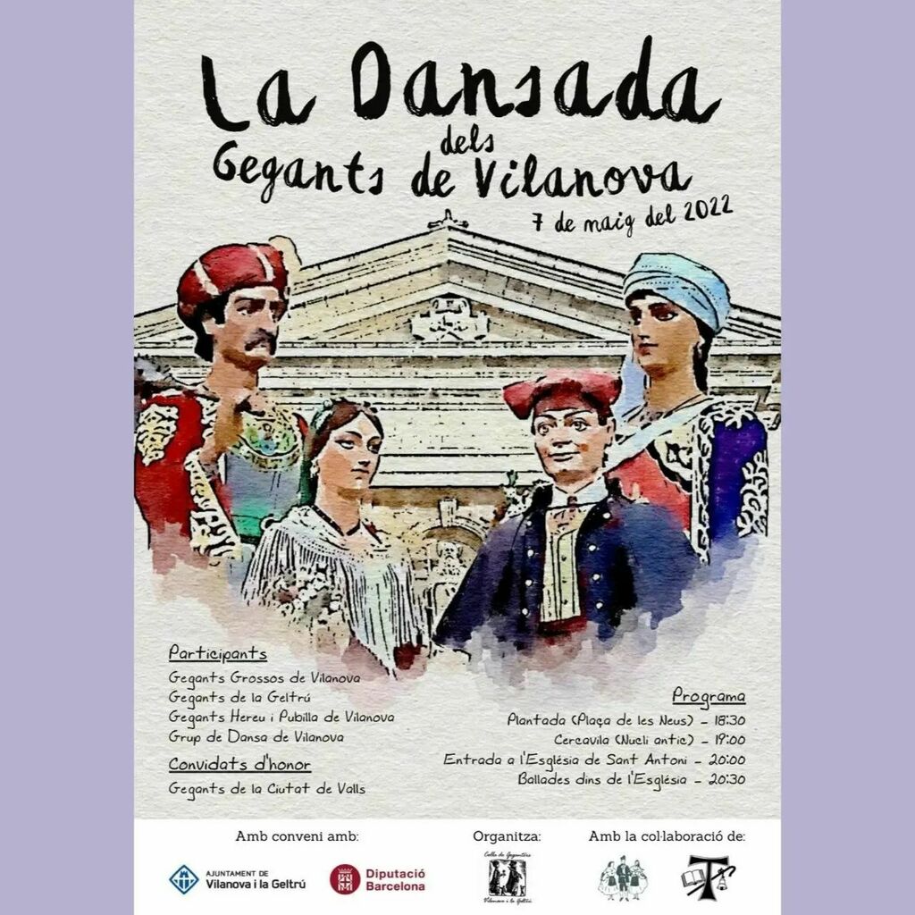 gegantsvng's tweet photo. Falta una setmana per #ladansada2022! No us perdeu les tres parelles de #vng i els #gegants de la Ciutat de Valls! També aprofitarem per fer la trobada #etdiusguisla per celebrar el 50 aniversari dels gegants de la Geltrú! https://t.co/M9C61or4o8