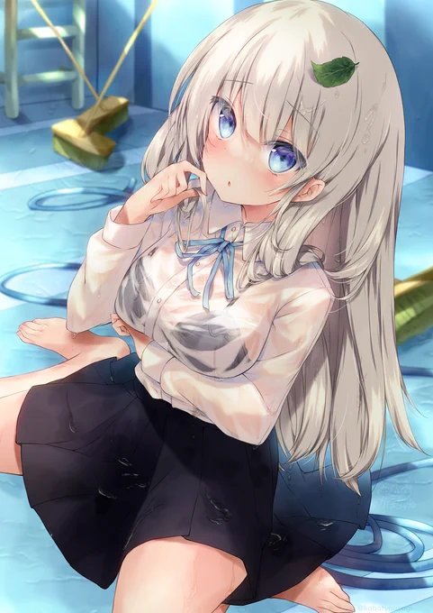 そんなに見られると...恥ずかしい。 #オリジナル 