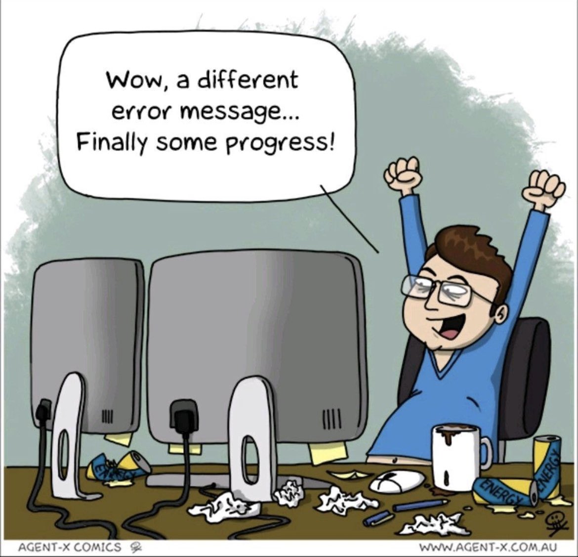 oshogbovx's tweet photo. What language is he using? 🤔🤔🤔

He can tell that it's a different error message, so it's not C++. https://t.co/5dBk45jSYO