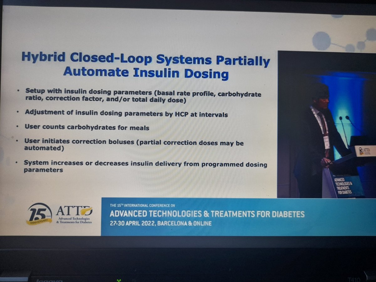 tinodzikiti's tweet photo. Plenary 4- Closed-Loop Updates
#StevenRussell presents on the Results from the multi-center randomised insulin-only bionic pancreas pivotal trial
#ATTD2022 #dedoc https://t.co/hFQEK8uusW